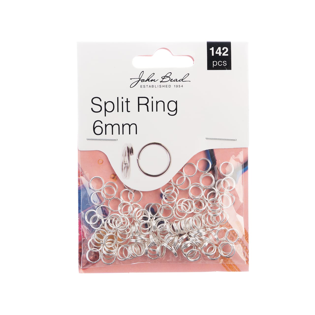 John Bead Must Have Findings 6mm Split Rings, 142ct.